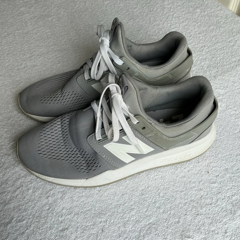 New Balance 247 Gray and White Women's Sneakers